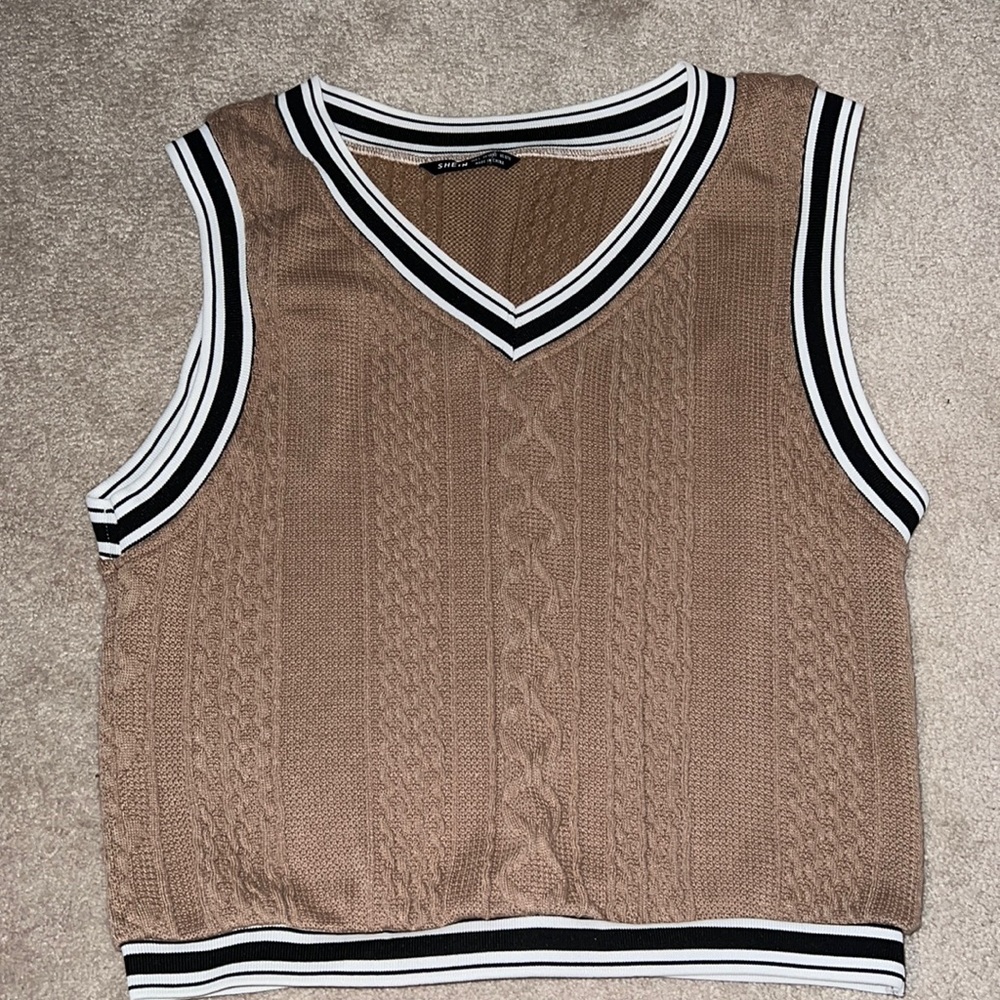 SHEIN brown crop top